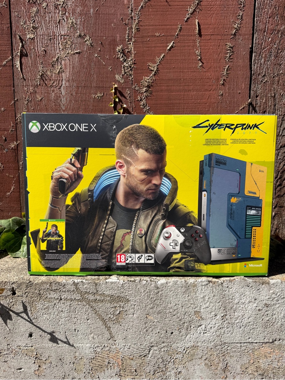 Microsoft Xbox One X Cyberpunk Edition Console - Yellow & Blue Accents